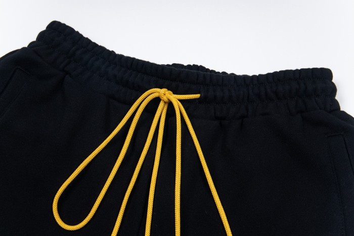 Rhude Green Logo Sweat Shorts