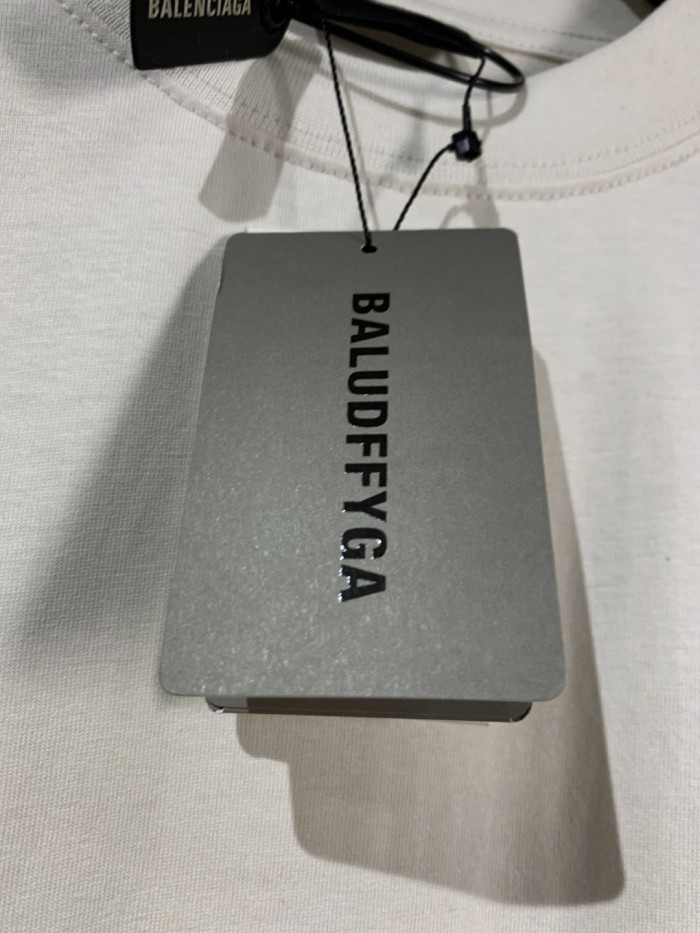 Balenciaga painted BB short-sleeved T-shirt