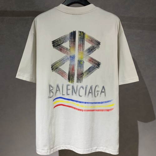 Balenciaga painted BB short-sleeved T-shirt