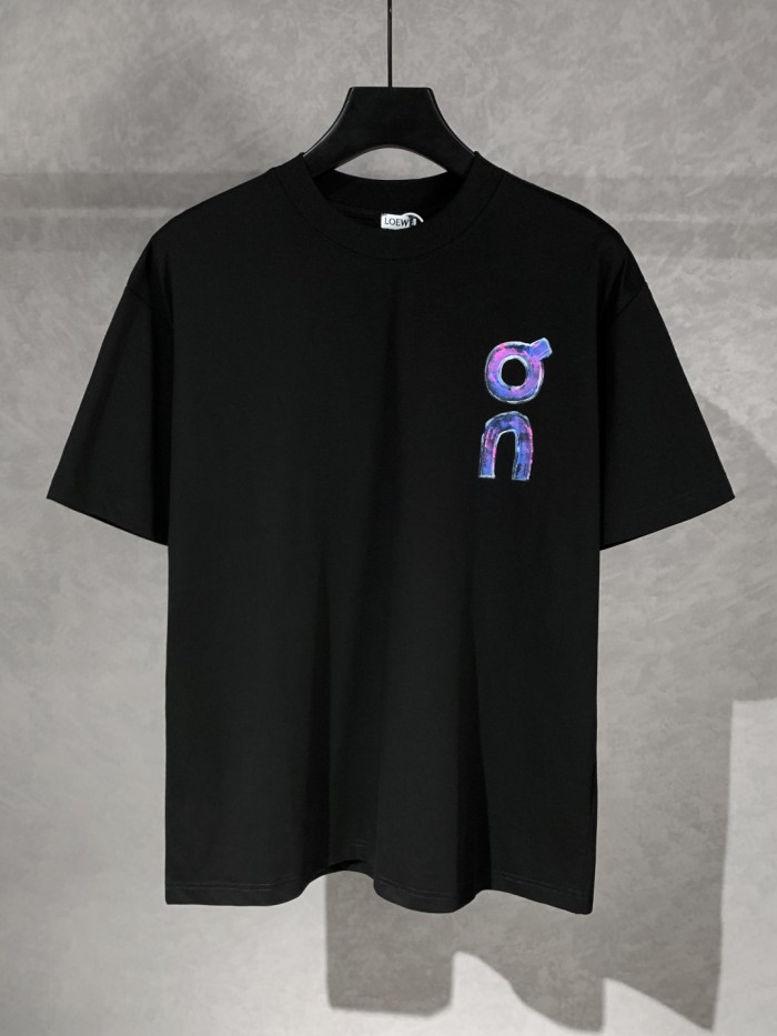 Loewe LOGO hand-painted round neck short-sleeved T-shirt