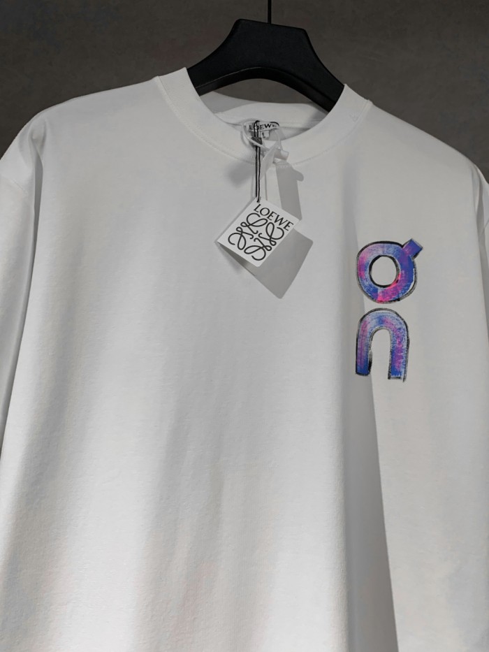 Loewe LOGO hand-painted round neck short-sleeved T-shirt