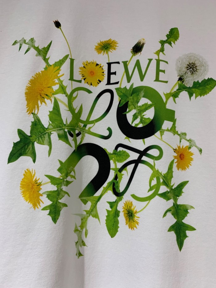 Loewe - Anagram Flowers Embroidered Cotton-Jersey T-shirt