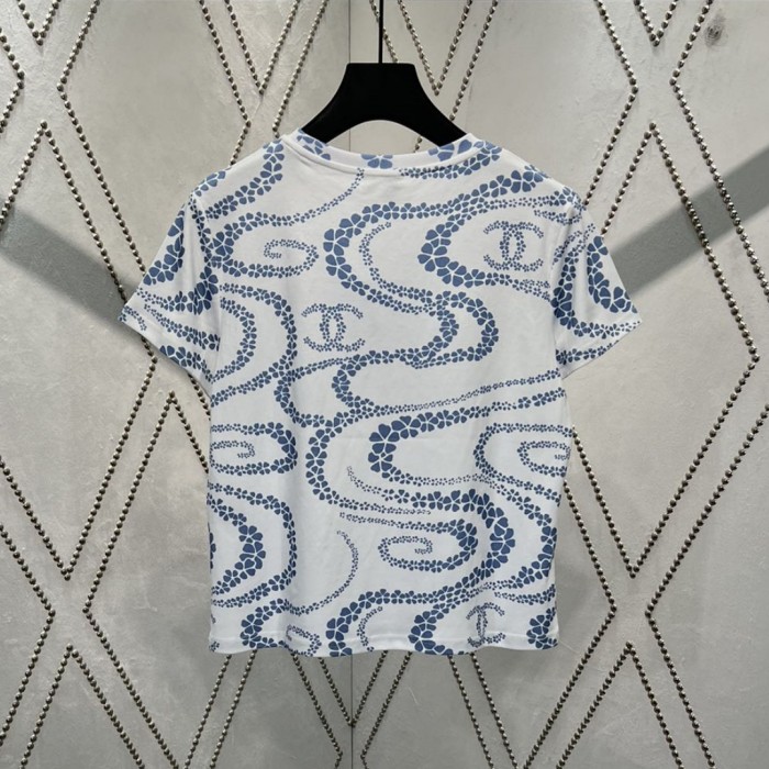 Chanel printed short-sleeved T-shirt