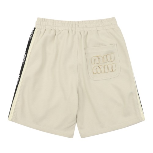 MiuMiu embroidered logo shorts