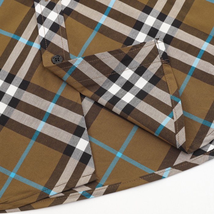 Burberry Regular Fit Check Cotton Shirt in Snug - Men