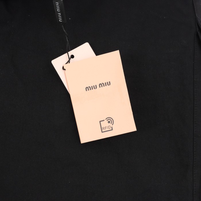 MiuMiu Embroidered Logo Cargo Shorts