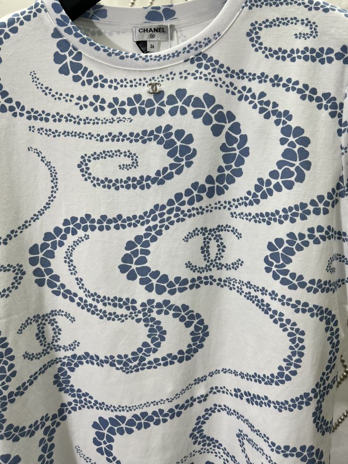 Chanel printed short-sleeved T-shirt