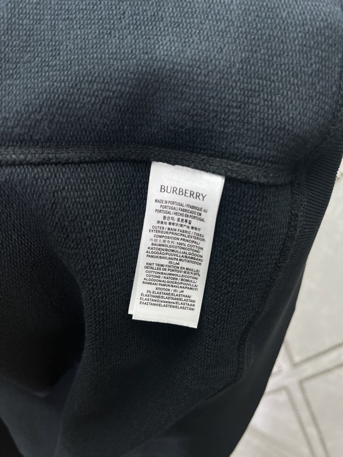 Burberry Check Label Cotton Full-Zip Hoodie