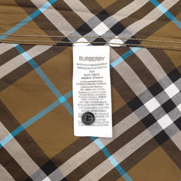Burberry Regular Fit Check Cotton Shirt in Snug - Men