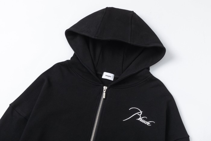 Rhude SSENSE Exclusive Black Script Hoodie