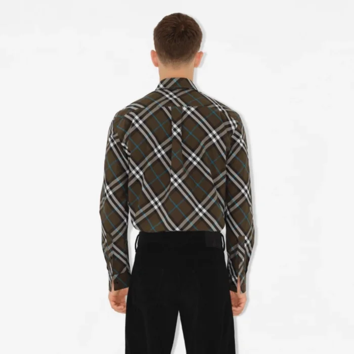 Burberry Regular Fit Check Cotton Shirt in Snug - Men