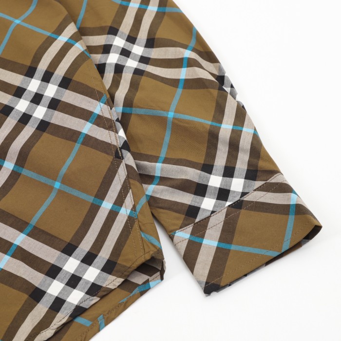 Burberry Regular Fit Check Cotton Shirt in Snug - Men