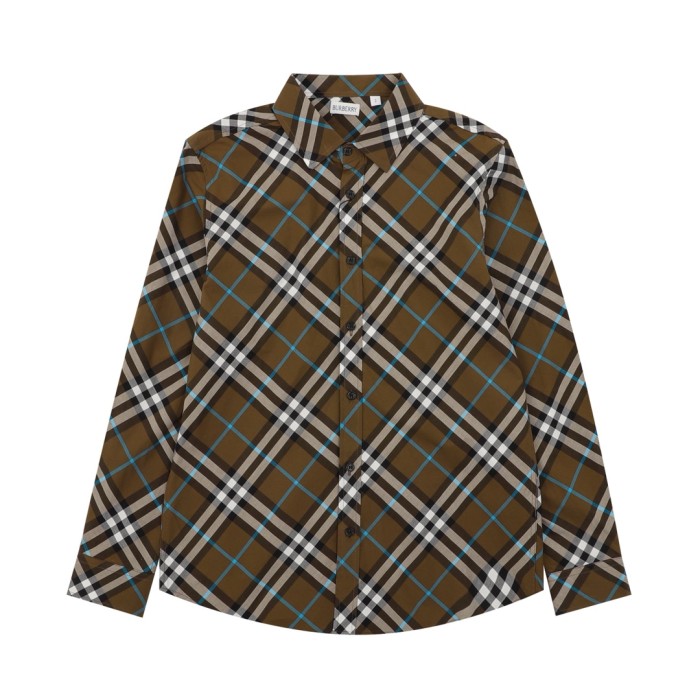 Burberry Regular Fit Check Cotton Shirt in Snug - Men