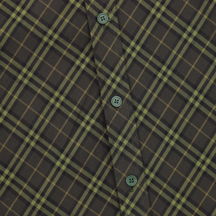 Burberry Khaki Check Cotton Shirt