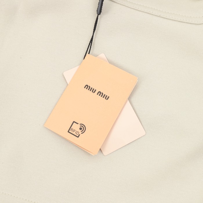 MiuMiu embroidered logo shorts