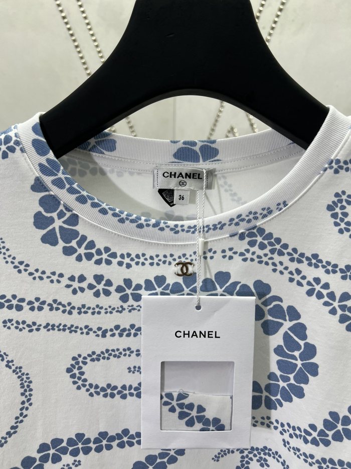 Chanel printed short-sleeved T-shirt