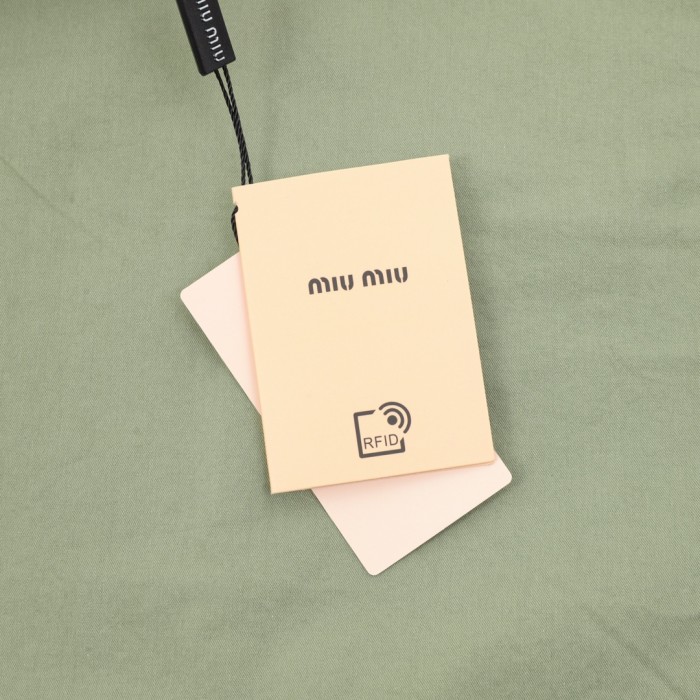 MiuMiu Embroidered Logo Cargo Shorts