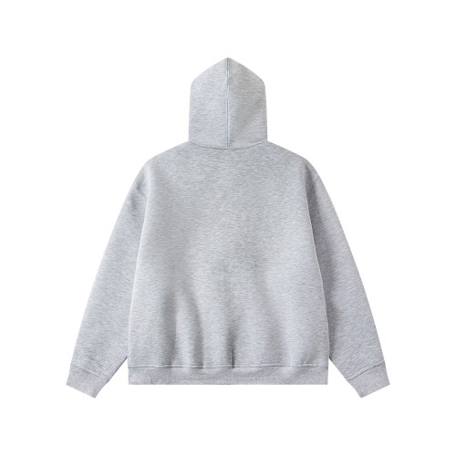 MiuMiu Logo Embroidered Patch Hooded Zip-up Sweatshirt