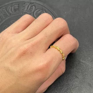 Chrome Hearts Tiny Fat CH Cross Pave diamonds Ring