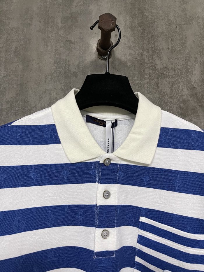 Louis Vuitton Monogram Striped Polo Shirt - Men