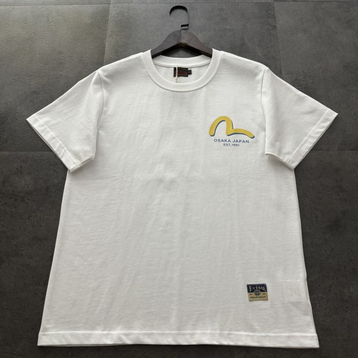 Evisu cotton t-shirt men's white