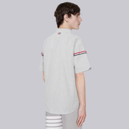 Thom Browne RWB Stripe Polo Shirt