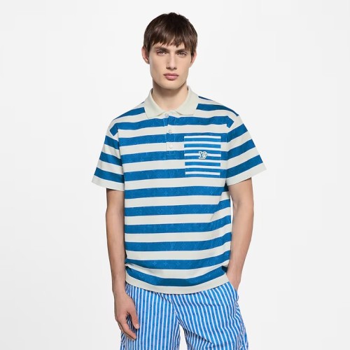 Louis Vuitton Monogram Striped Polo Shirt - Men