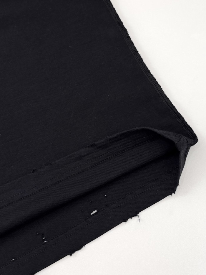Balenciaga Men's Inside-out T-shirt Medium Fit in Black Faded