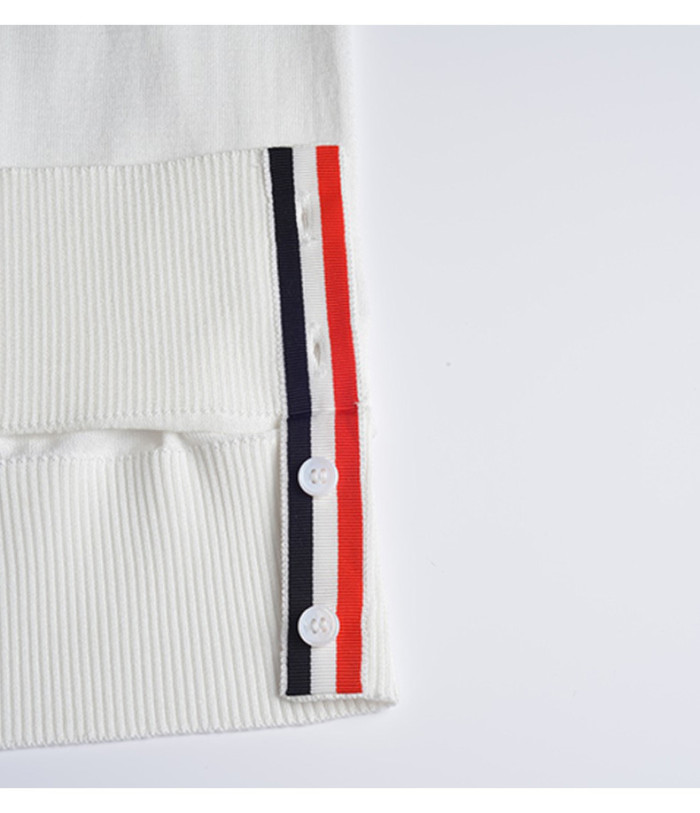 Thom Browne Fine Merino Wool 4-Bar Tee