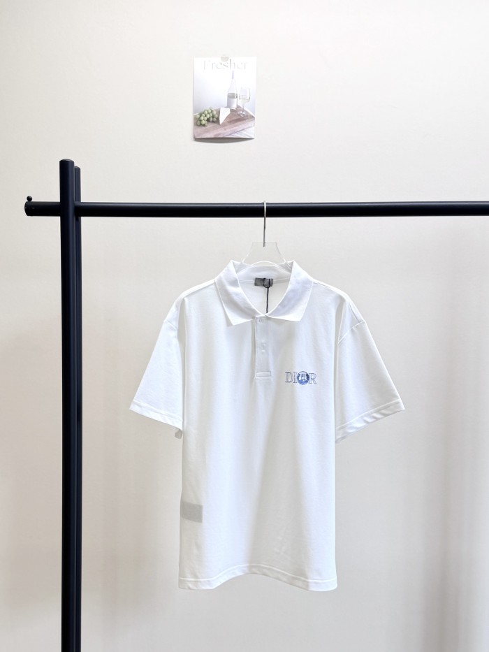 DIOR AND HYLTON NEL-polo Witte katoenpiqué