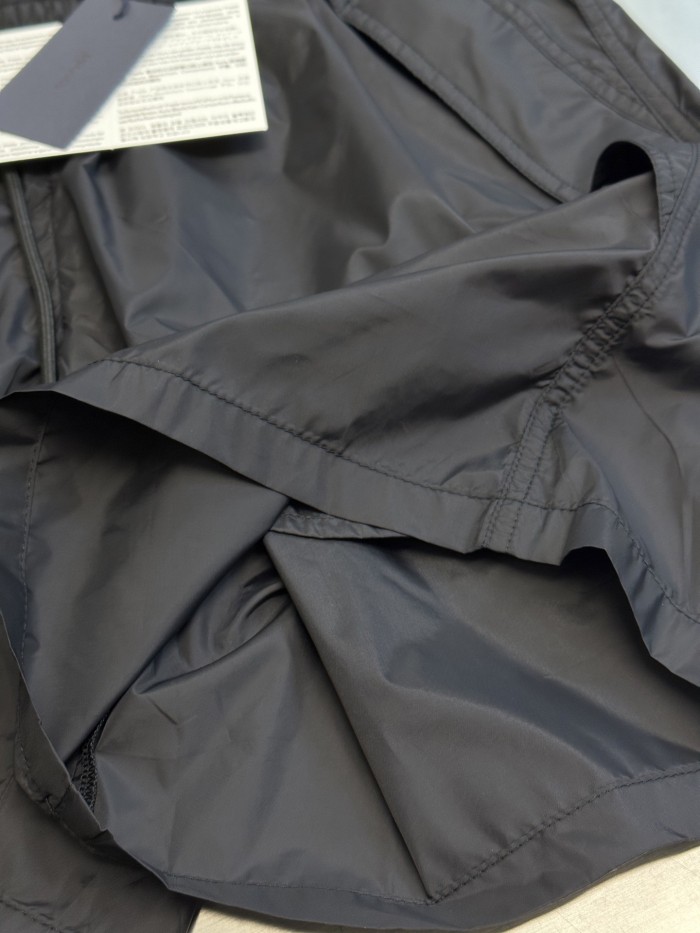 Prada Triangle Logo Shorts  Black