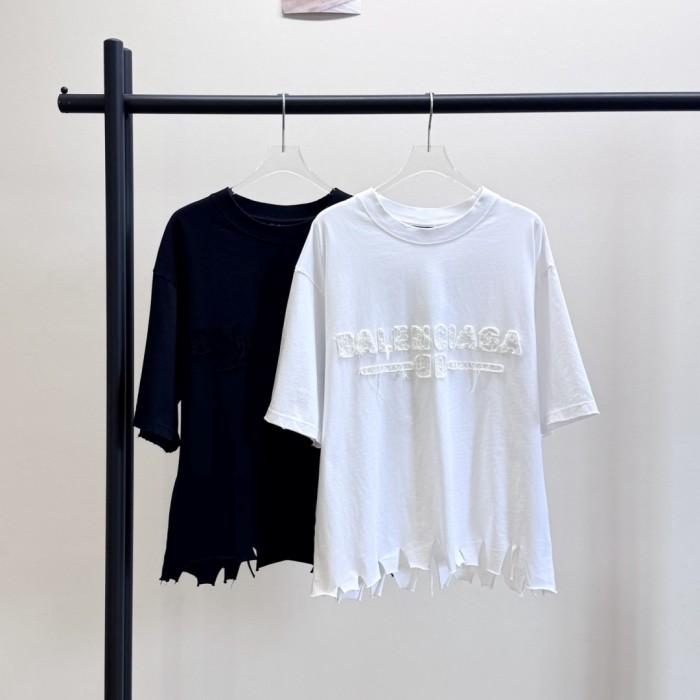 Balenciaga Diy Imprint T-shirt in Black Faded