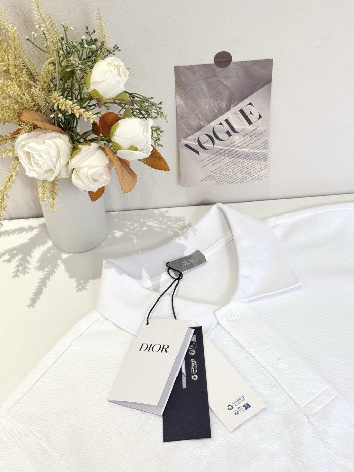 DIOR AND HYLTON NEL-polo Witte katoenpiqué