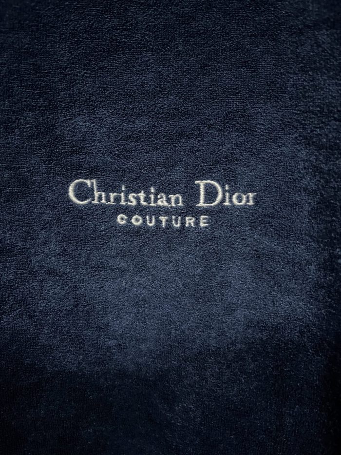 Christian Dior Couture T-Shirt, Relaxed Fit Blue Terry Cotton