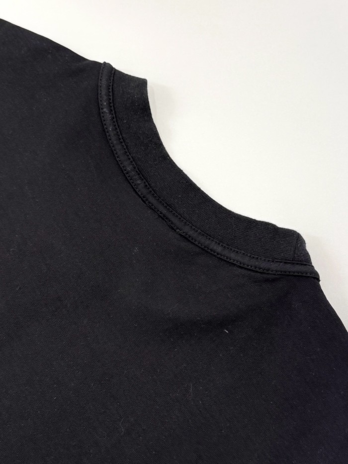 Balenciaga Men's Inside-out T-shirt Medium Fit in Black Faded