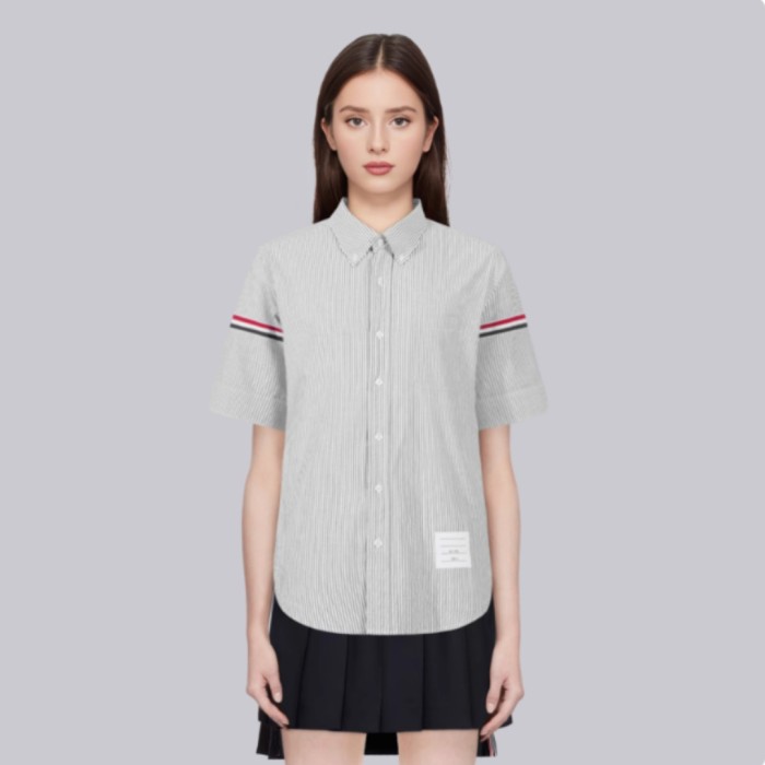 Thom Browne RWB Stripe Polo Shirt