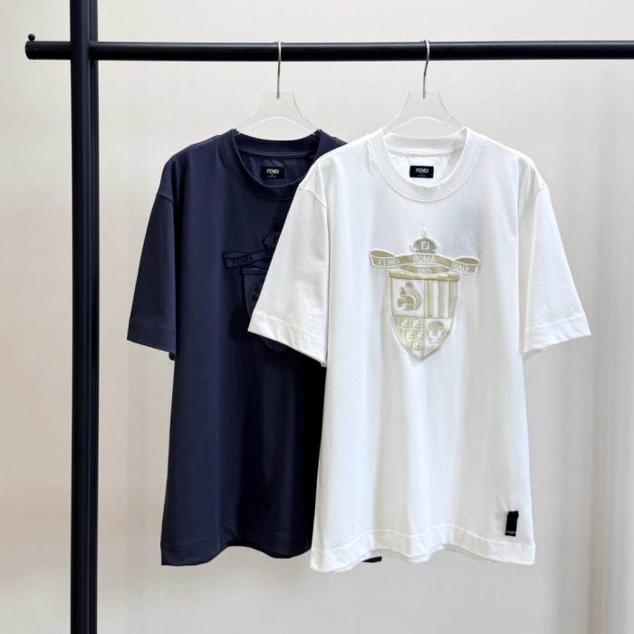 Fendi T-Shirt Cotton Blue