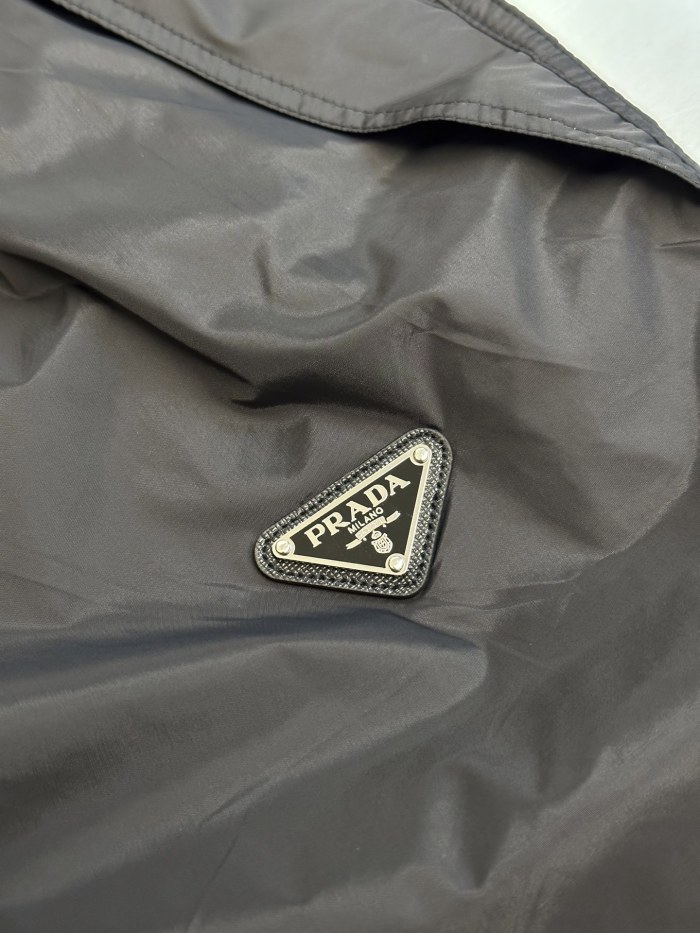 Prada Triangle Logo Shorts  Black