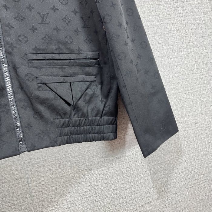 Louis Vuitton Monogram Jacquard Wool Jet Pocket Blouson - Men