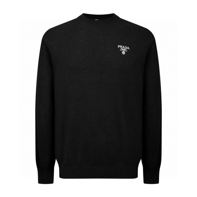 Prada logo-print Fleece Sweatshirt White