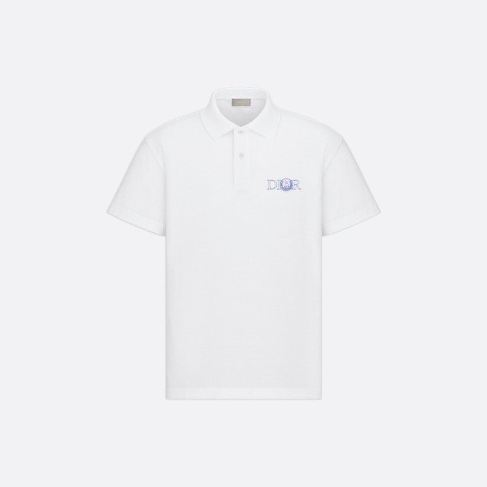 DIOR AND HYLTON NEL-polo Witte katoenpiqué