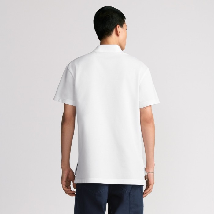 DIOR AND HYLTON NEL-polo Witte katoenpiqué