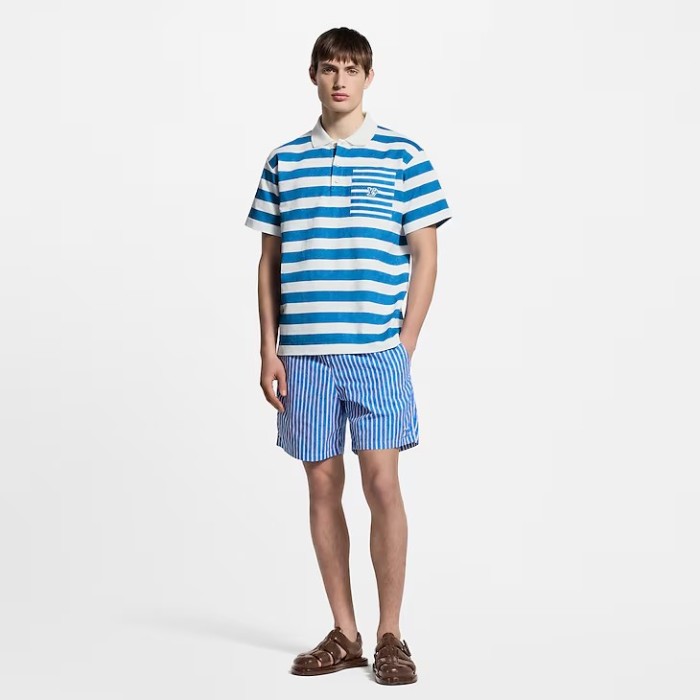 Louis Vuitton Monogram Striped Polo Shirt - Men