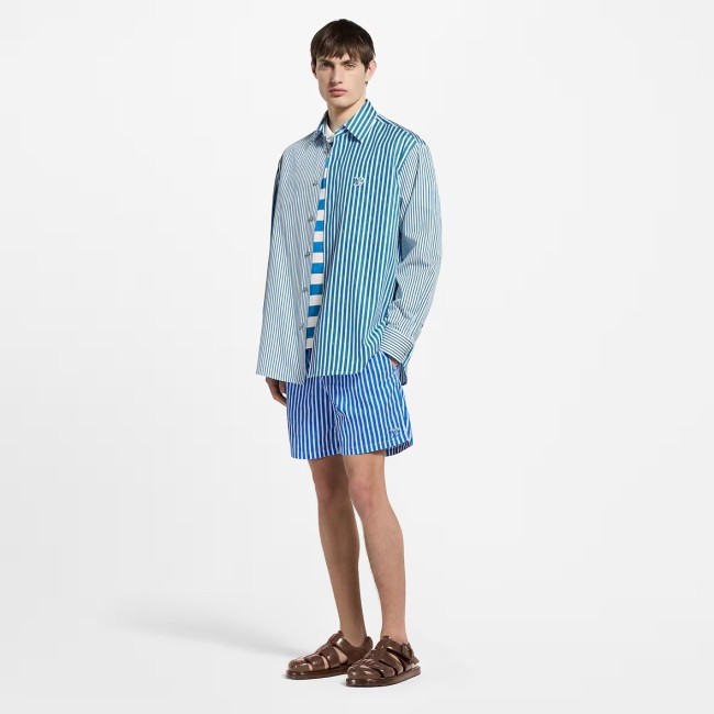 Louis Vuitton Monogram Striped Swim Shorts - Men