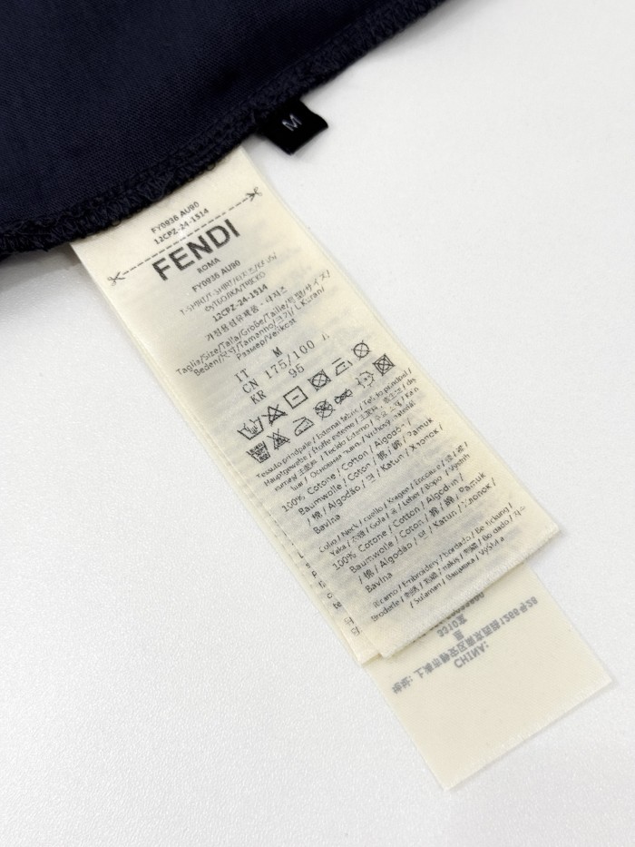Fendi T-Shirt Cotton Blue