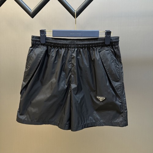 Prada Triangle Logo Shorts  Black