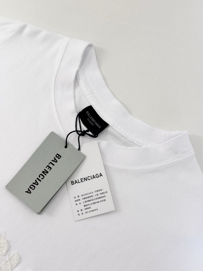 Balenciaga Diy Imprint T-shirt in Black Faded
