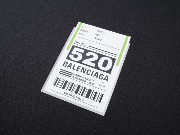 Balenciaga Airport Tag T-Shirt Medium Fit for Men