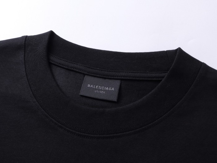 Balenciaga Men's Nano Bb T-shirt Medium Fit in Dirty White