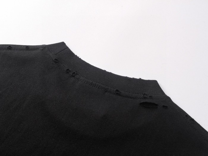 Balenciaga Nail Polish T-shirt Medium Fit in Faded Black